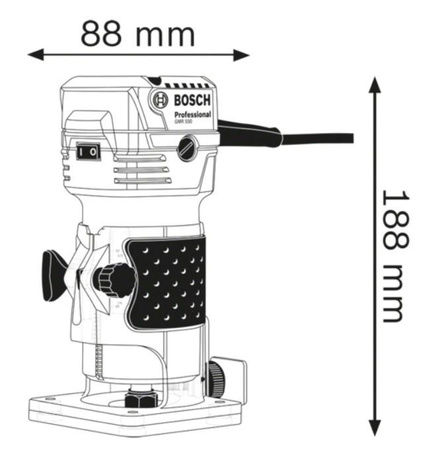 BOSCH GKF550 Frezarka krawędziowa 6MM 550W