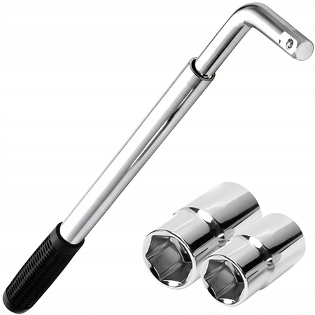 VERKE V81258 TELESKOPOWY KLUCZ DO KÓŁ 17, 19, 21, 23 mm