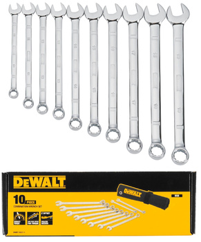 DeWALT DWMT19227 KLUCZE PŁASKO-OCZKOWE 10-19 mm