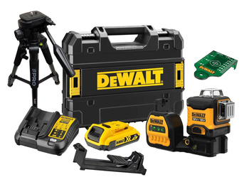 DeWALT DCE089D1G18 LASER KRZYŻOWY 360° ZIELONY 2Ah  + Statyw TR-650F