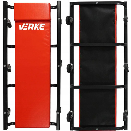 VERKE V83250 LEŻANKA WARSZTATOWA WÓZEK ZAGŁÓWEK 6 KÓŁ