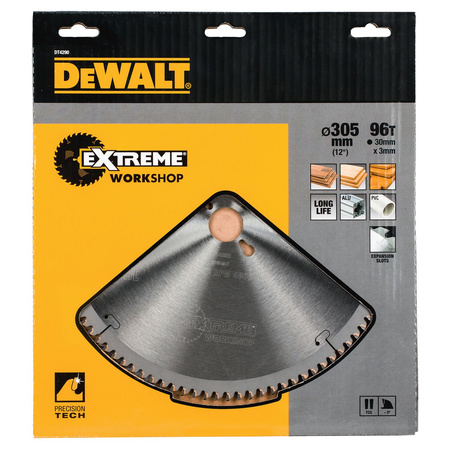 DeWALT DT4290 TARCZA PIŁA DO DREWNA ALUMINIUM PVC 305 x 30 mm 96 zębów