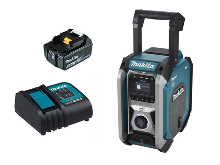 MAKITA MR007G RADIO BUDOWLANE FM/BLUETOOTH/DAB+ + 5Ah + ŁADOWARKA