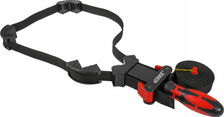 VERKE V86582 ŚCISK STOLARSKI TAŚMOWY MONTAŻOWY KĄTOWY NAROŻNY Z TAŚMĄ 4m