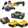 DeWALT DCS571P2 PILARKA TARCZOWA 18V 115mm 2x5,0Ah
