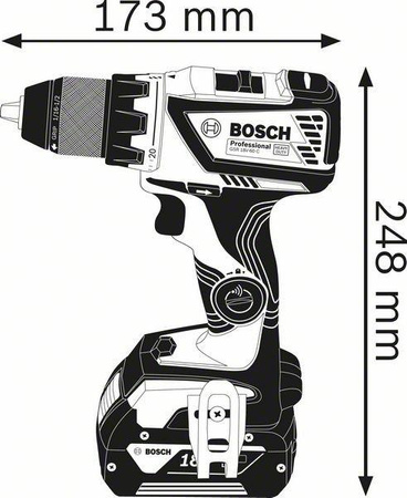 BOSCH GSR 18V-60C WIERTARKO-WKRĘTARKA 2x5,0Ah L-BOXX