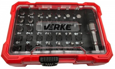 VERKE V39200 ZESTAW BITY KOŃCÓWKI TORX IMBUS PŁASKIE 36pc