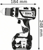 BOSCH GSB 18V-60C Wkrętarka z udarem 2x4Ah L-BOXX