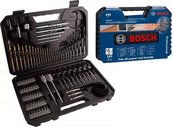 BOSCH ZESTAW WIERTEŁ BITÓW W WALIZCE 103 ELEMENTY