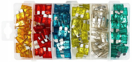 VERKE V06738 BEZPIECZNIKI PŁYTKOWE 5A-30A 120 SZT.