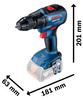 BOSCH GSR 18V-50 Wiertarko - Wkrętarka BEZSZCZOTKOWA 18V 3x2Ah