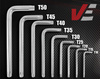 VERKE V35500 ZESTAW KLUCZY TORX 9 SZTUK KRÓTKIE T10-T50