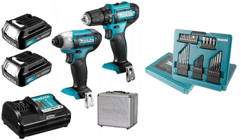 MAKITA CLX224X 2x Wkrętarka + WIERTŁA BITY 33 szt