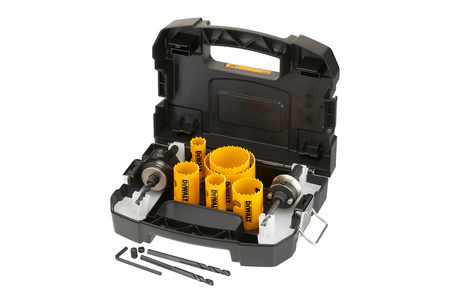 DEWALT DT90358 ZESTAW BIMETALICZNYCH OTWORNIC 10 SZT  EXTREME  DO DREWNA I METALU