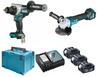 MAKITA DLX2431TJ COMBO WKRĘTARKA DDF486 + SZLIFIERKA DGA513 3x5,0Ah