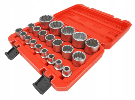 VERKE V39104 NASADKI DWUNASTOKĄTNE 1/2'' 8-36mm