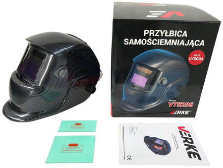 VERKE V75206 PRZYŁBICA MASKA SPAWALNICZA SAMOŚCIEMNIAJĄCA