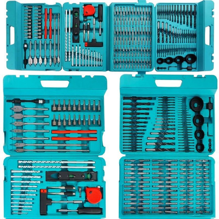 VERKE Zestaw Osprzętu 217pc Wiertła Bity Nasadki + WALIZKA
