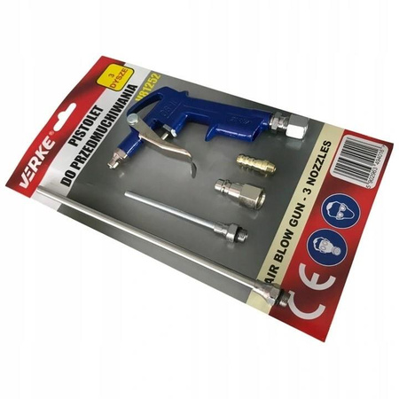 VERKE V81252 PISTOLET DO PRZEDMUCHIWANIA 3 x DYSZA V81252