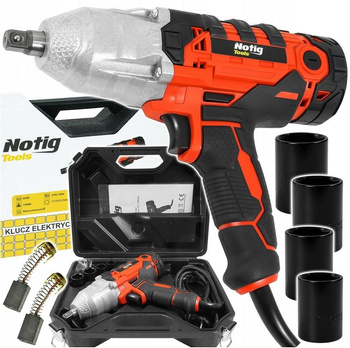 NOTIG N4325 ELEKTRYCZNY KLUCZ UDAROWY 650W + NASADKI