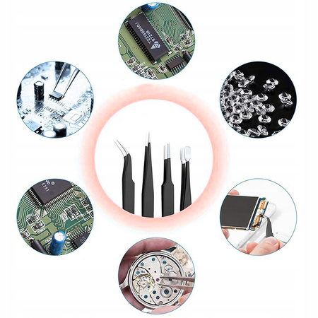 VERKE V39210 PĘSETY PRECYZYJNE 9 SZT