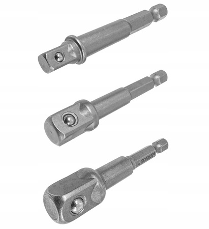 VERKE V39209 UCHWYTY HEX DO NASADEK 1/4" 3/8" 1/2"