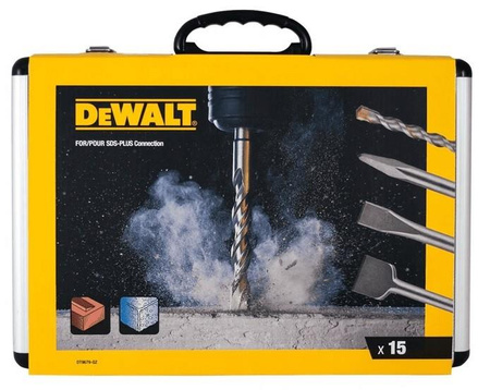 DeWALT DT9679 Zestaw Wierteł i Dłut SDS+ 15 sztuk