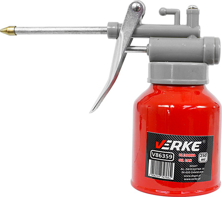 VERKE V86359 OLEJARKA OLIWIARKA MAŁA RĘCZNA OLEJNICA SMAROWNICA OLEJU SMAROWNICZKA 250ml