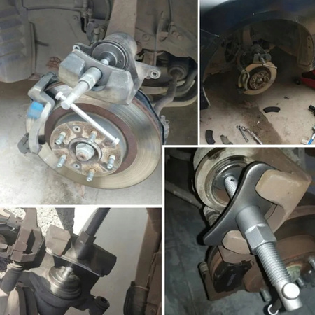 VERKE V86203 ZESTAW DO WYCISKANIA NAPRAWY COFANIA TŁOCZKÓW HAMULCOWYCH PRASKA KLUCZ 21el