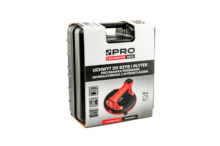 PRO PR005 UCHWYT DO SZYB I PŁYTEK PRZYSSAWKA PRÓŻNIOWA AKUMULATOR WYŚWIETLACZ 140KG