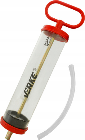 VERKE V86341 ODSYSARKA RĘCZNA OLEJARKA STRZYKAWKA 400 ML DO OLEJU I PŁYNÓW