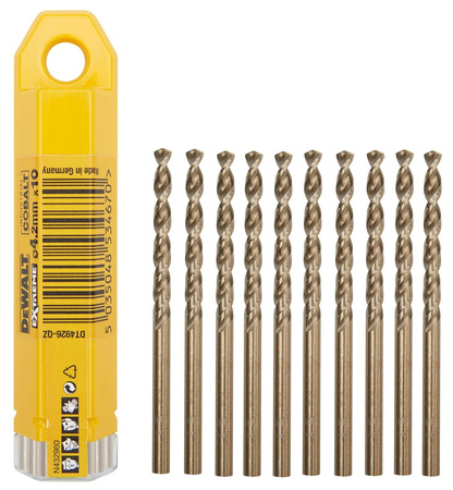 DeWALT DT4926 WIERTŁO KOBALTOWE 4,2mm ZESTAW 10szt