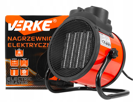 VERKE V80068 NAGRZEWNICA ELEKTRYCZNA 2000W TERMOWENTYLATOR OGRZEWACZ WENTYLATOR FARELKA