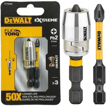 DeWALT DT70536T 2 x BIT UDAROWY IMPACT Ph2 +UCHWYT
