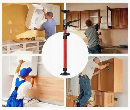 VERKE V86588 PODNOŚNIK PODPORA SUFITOWA TELESKOPOWA ROZPIERAK DO PŁYT GK 30 KG 50-115 CM