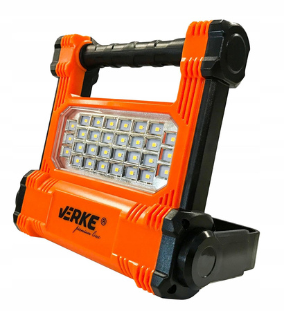 VERKE 2x LAMPA HALOGEN AKU 10W 30 LED SMD + STATYW