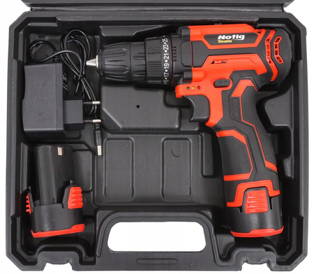 NOTIG N4340 WIERTARKO-WKRĘTARKA 12V 25Nm + 2x1,5Ah
