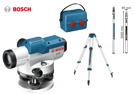 BOSCH GOL 26 D NIWELATOR OPTYCZNY + STATYW + ŁATA