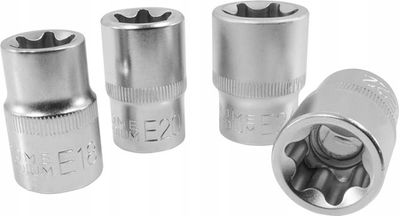 VERKE V39112 ZESTAW NASADEK TORX 1/2" E10-24 9SZT.