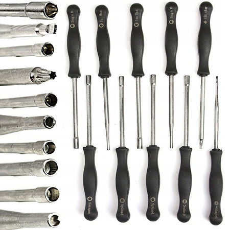 VERKE V86223 ZESTAW KLUCZY DO REGULACJI GAŹNIKÓW 10 SZT