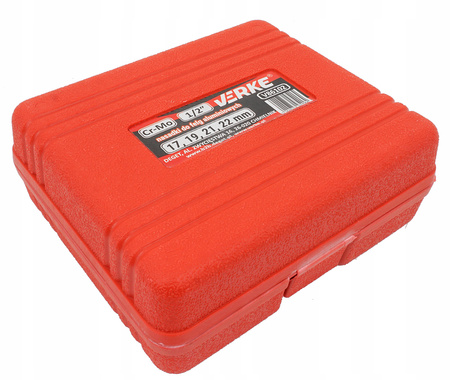 VERKE V86102 NASADKI UDAROWE ½ DO FELG ALUMINIOWYCH KÓŁ ZESTAW 17-22mm