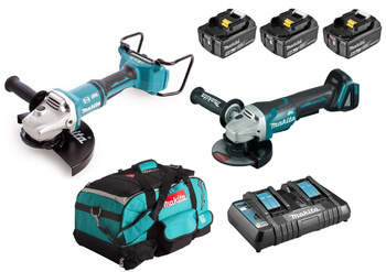 MAKITA DLX2269PT1 ZESTAW SZLIFIEREK 18V 3x5,0Ah DGA508 + DGA900