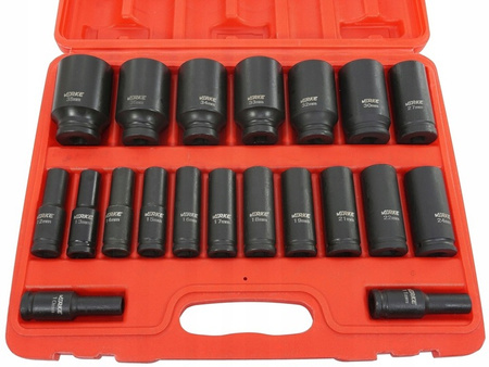VERKE V39463 ZESTAW NASADEK UDAROWYCH 1/2" 10-38mm