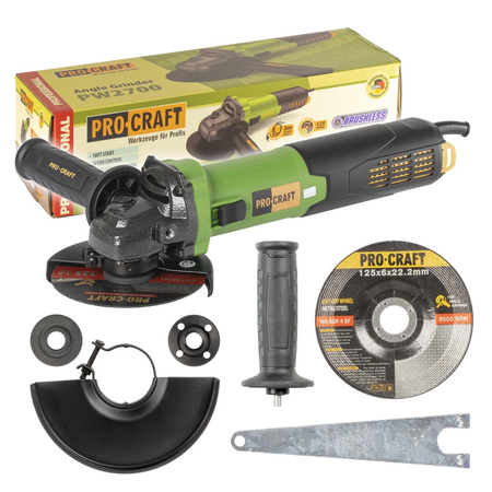 PROCRAFT PW2700 SZLIFIERKA KĄTOWA 125MM 1700W