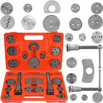 VERKE V86203 ZESTAW DO WYCISKANIA NAPRAWY COFANIA TŁOCZKÓW HAMULCOWYCH PRASKA KLUCZ 21el