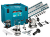 MAKITA RT0702CX2J FREZARKO-WYCINARKA 710W MAKPAC + ADAPTER + ŁĄCZNIK + 2X SZYNA 1,5M