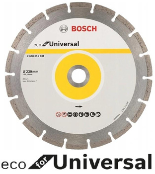 BOSCH DIAMENTOWA TARCZA DO CIĘCIA SEGMENTOWA 230mm