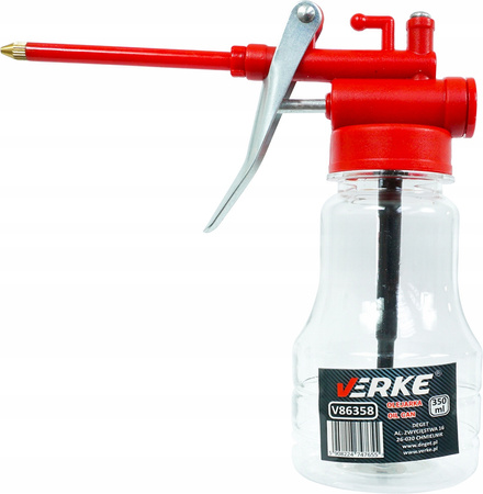 VERKE V86358 OLEJARKA OLIWIARKA MAŁA RĘCZNA OLEJNICA SMAROWNICA OLEJU SMAROWNICZKA 350ml