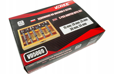 VERKE V05069 SĘKOWNIKI FLEKOWNIKI FREZY WIERTŁA DO DREWNA