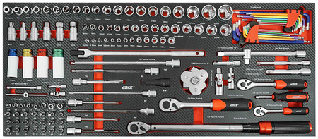 VERKE V33113 SZAFKA NARZĘDZIOWA 12 SZUFLAD+ 293 NARZĘDZI